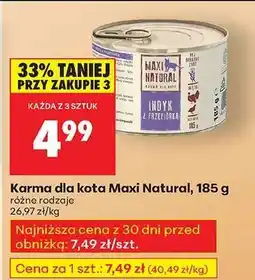 Biedronka Karma dla kota Maxi Natural , 185 g oferta