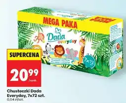 Biedronka Chusteczki Dada Everyday 7x72 szt oferta