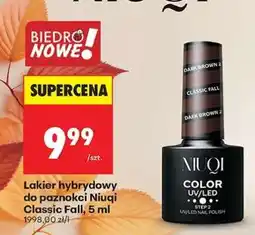 Biedronka Lakier hybrydowy do paznokci Niuqi Classic Fall, 5 ml oferta