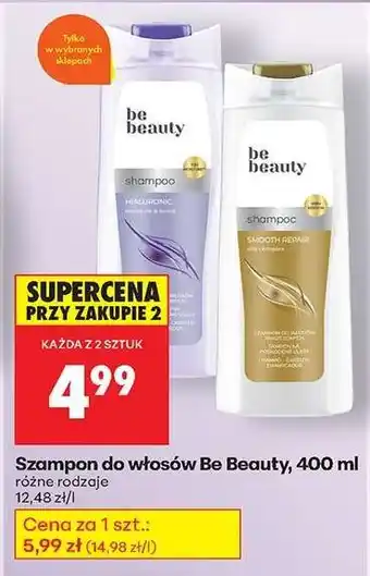 Biedronka Szampon do włosów Be Beauty, 400 ml oferta