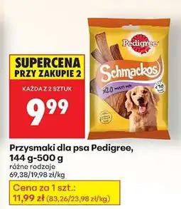 Biedronka Przysmaki dla psa Pedigree 144 g 500 g oferta