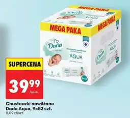 Biedronka Chusteczki nawilżane Dada Aqua, 9x52 szt oferta
