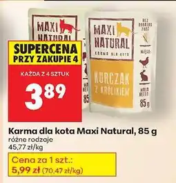 Biedronka Karma dla kota Maxi Natural 85 g oferta