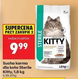 Biedronka Sucha karma dla kota Sterile Kitty 1,8 kg oferta