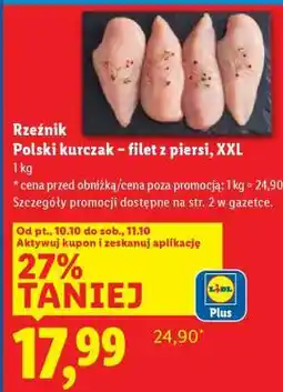 Lidl RZEŹNIK Polski kurczak – filet z piersi, XXL oferta