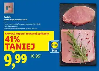 Lidl RZEŹNIK Schab wieprzowy bez kości oferta