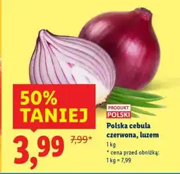 Lidl Polska cebula czerwona, luzem oferta