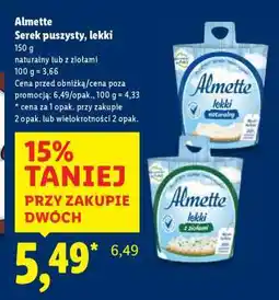 Lidl Almette Serek puszysty, lekki oferta