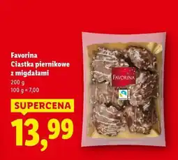 Lidl Favorina Ciastka piernikowe z migdałami oferta