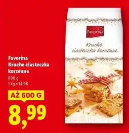 Lidl FAVORINA Kruche ciasteczka korzenne oferta