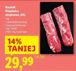 Lidl RZEŹNIK Polędwica wieprzowa, XXL oferta