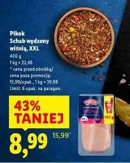 Lidl Pikok Schab wędzony wiśnia, XXL oferta