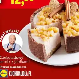 Lidl Czekoladowy sernik z jabłkami oferta