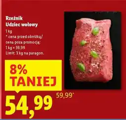 Lidl Rzeźnik Udziec wołowy oferta