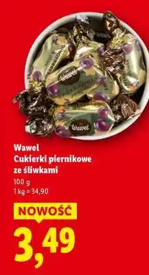 Lidl Wawel Cukierki piernikowe ze śliwkami oferta