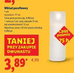 Lidl Wkład parafinowy oferta