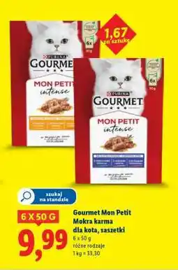 Lidl Gourmet Mon Petit Mokra karma dla kota, saszetki oferta