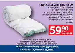 Selgros Kołdra Aloe Vera oferta