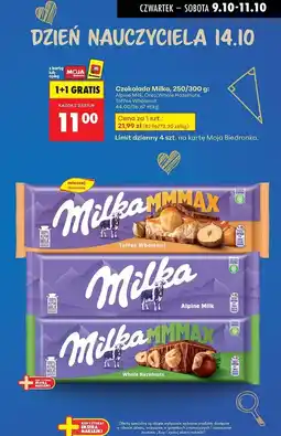 Biedronka Czekolada Milka Alpenmilch oferta