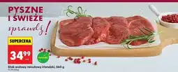 Biedronka Stek wołowy minutowy z udźca oferta