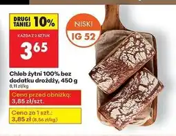 Biedronka Chleb żytni bez drożdży oferta