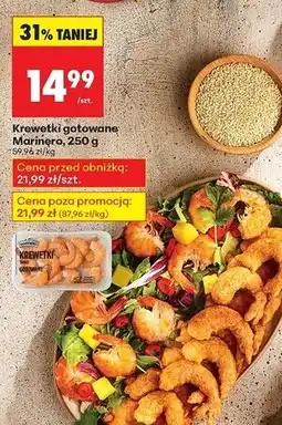 Biedronka Krewetki białe gotowane Marinero oferta
