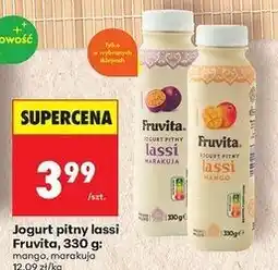 Biedronka Jogurt lassi marakuja Fruvita oferta