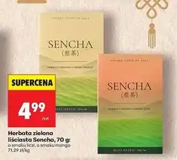 Biedronka Herbata zielona o smaku mango Sencha oferta