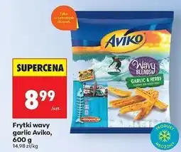 Biedronka Frytki wavy garlic & herbs Aviko oferta