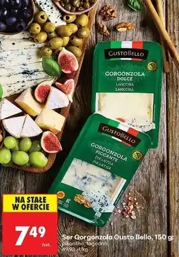Biedronka Gorgonzola łagodna Gustobello oferta