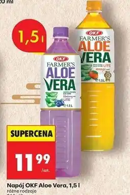 Biedronka Napój aloesowy borówka Okf Farmer's Aloe Vera oferta