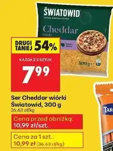 Biedronka Ser cheddar tarty Światowid oferta