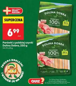 Biedronka Parówki 100 % z szynki Dolina Dobra oferta