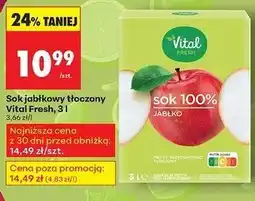 Biedronka Sok jabłkowy Vital Fresh oferta