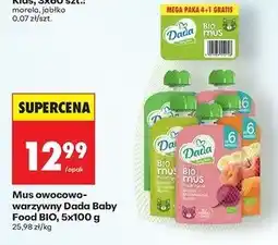 Biedronka Mus owocowy mix Dada Baby oferta