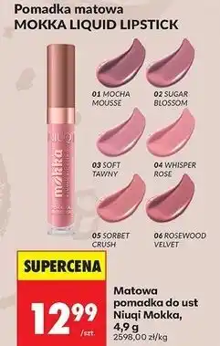 Biedronka Matowa pomadka do ust 06 Niuqi Mokka oferta