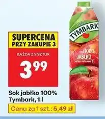 Biedronka Sok jabłkowy Tymbark oferta