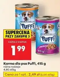 Biedronka Karma dla psa z indykiem Puffi oferta