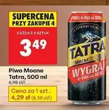 Biedronka Piwo Tatra Mocne oferta
