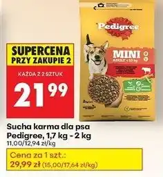 Biedronka Karma dla psa mini adult z wołowiną Pedigree Vital oferta