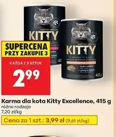 Biedronka Karma dla kota z wołowiną i wątróbką Kitty oferta