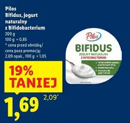Lidl Jogurt naturalny z Bifidobacterium Bifidus Pilos oferta