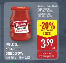 ALDI Koncentrat pomidorowy Pudliszki oferta