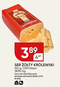 Chata Polska Ser żółty królewski osm sierpc oferta