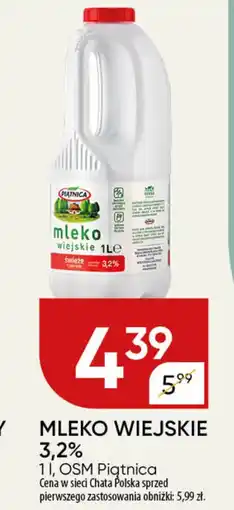 Chata Polska Mleko wiejskie 3,2% OSM piątnica oferta