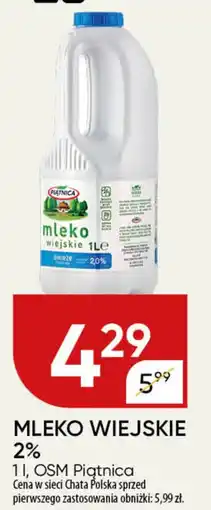 Chata Polska Mleko wiejskie 2% oferta