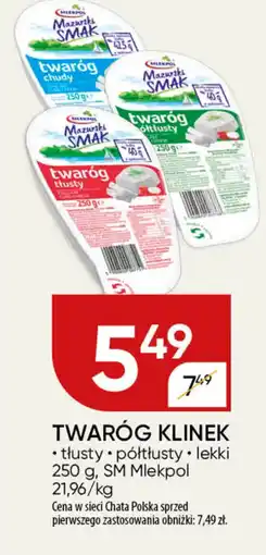 Chata Polska Twaróg klinek sm mlekpol oferta