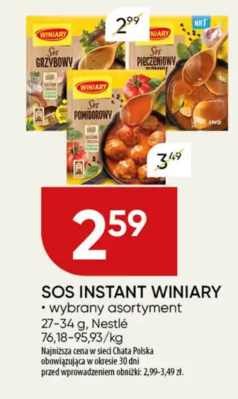 Chata Polska Sos instant winiary oferta