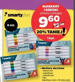 Netto Markery akrylowe metaliczne Smarty Art oferta