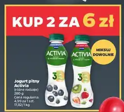 Netto Jogurt jagoda-borówka amerykańska Danone Activia oferta
